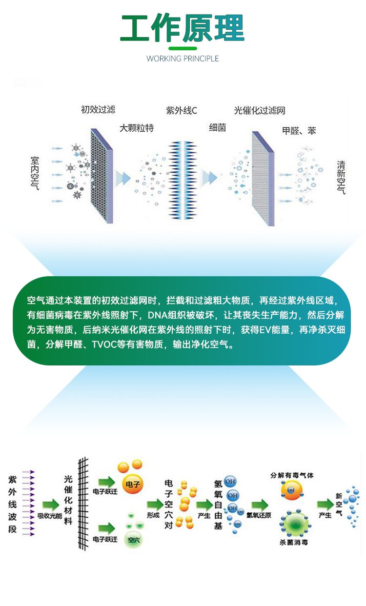 光氢离子uv空气净化器商用 中央空调杀菌设备除甲醛空气净化设备 - 爱